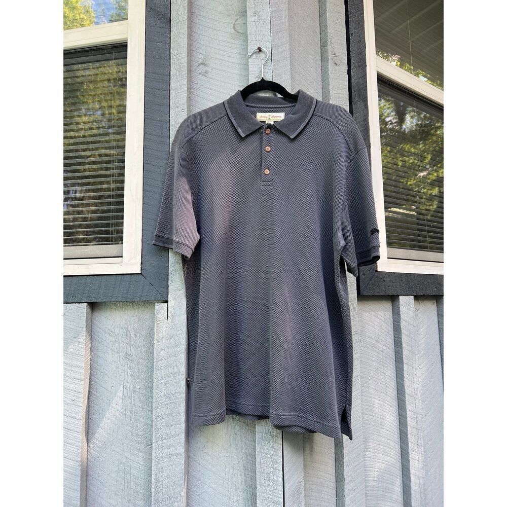 tommy Bahama men's silk‎ polo large